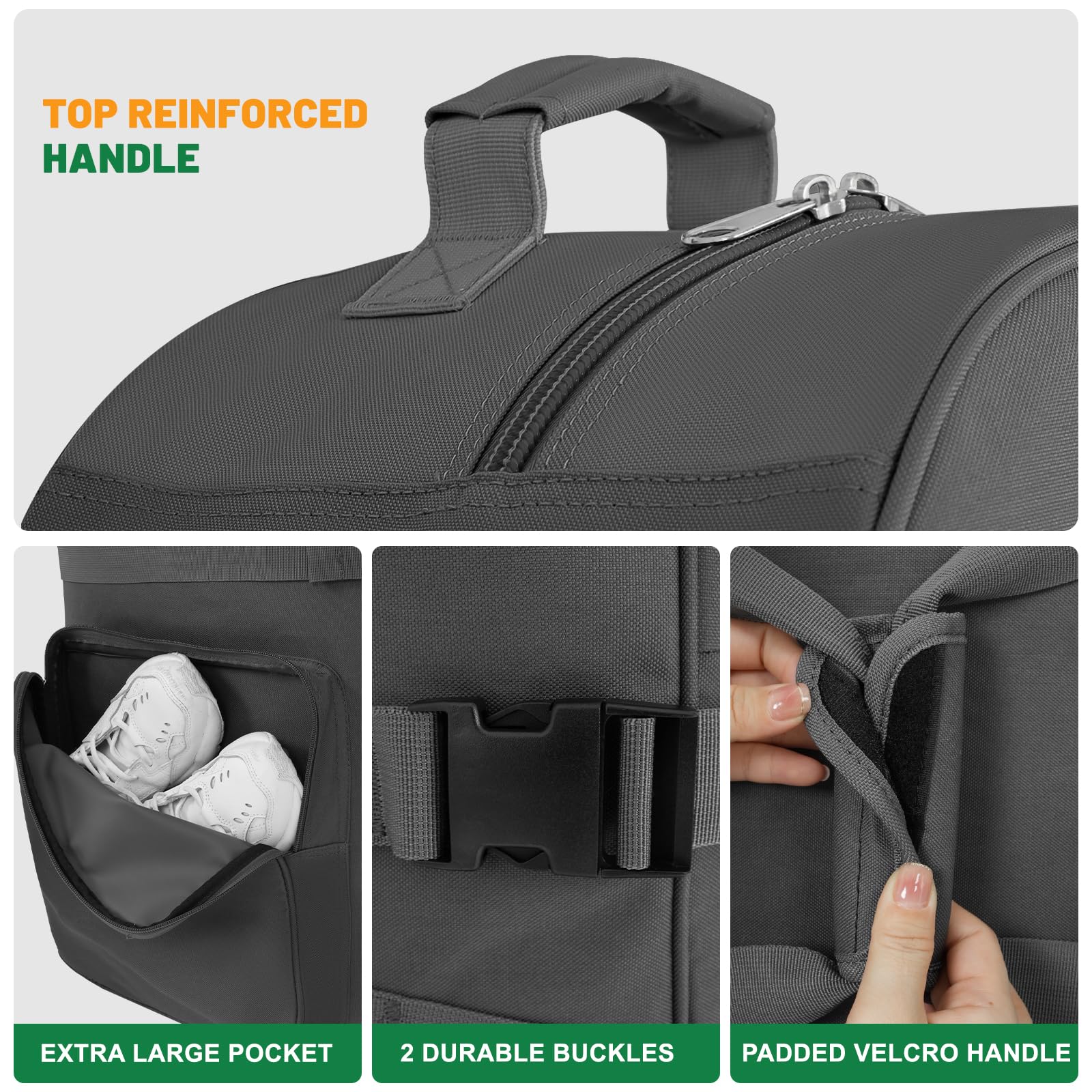 Darekuku Soft Sided Golf Travel Bag For Airlines With Wheels, Foldable Golf Club Travel Cover With Support Rod For Extra Protect