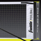 Franklin Sports Pickleball Net - Official Size With Wheels -Superior Portability, White/Black