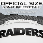 Franklin Sports Nfl Las Vegas Raiders Autograph Football - Official Size White Panel Souvenir Football For Autographs + Signatur