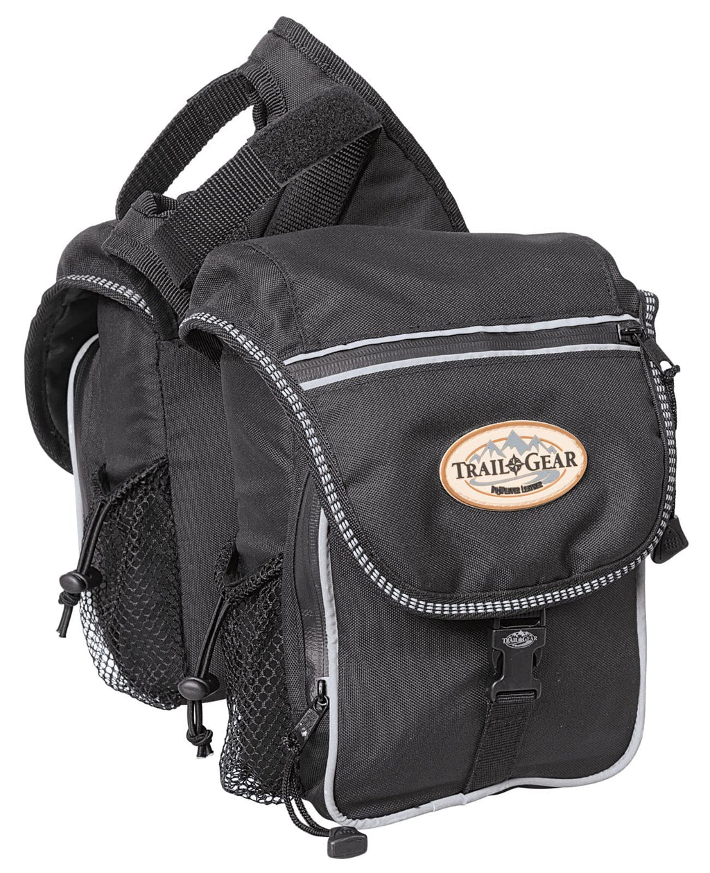 Weaver Leather Trail Gear Pommel Bag, Black, 6 L X 3.5 W X 10 H