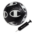 Champion Playmaker Soccer Ball (Size 5, Black/White) - 12-Panel Design, Enhanced Control, Durable TPU Cover & Butyl Bladder, for