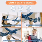 Gym 1 Deluxe Doorway Swing Set - All-In-One Indoor Gym And Playground For Kids And Adults - Two Attachments For Fun And Fitness