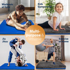 Foamma Soft Gymnastics Mat - Velvet Landing Mat For Kids And Adults, Exercise Mat With Velvet Washable Cover, High-Density Tumbl