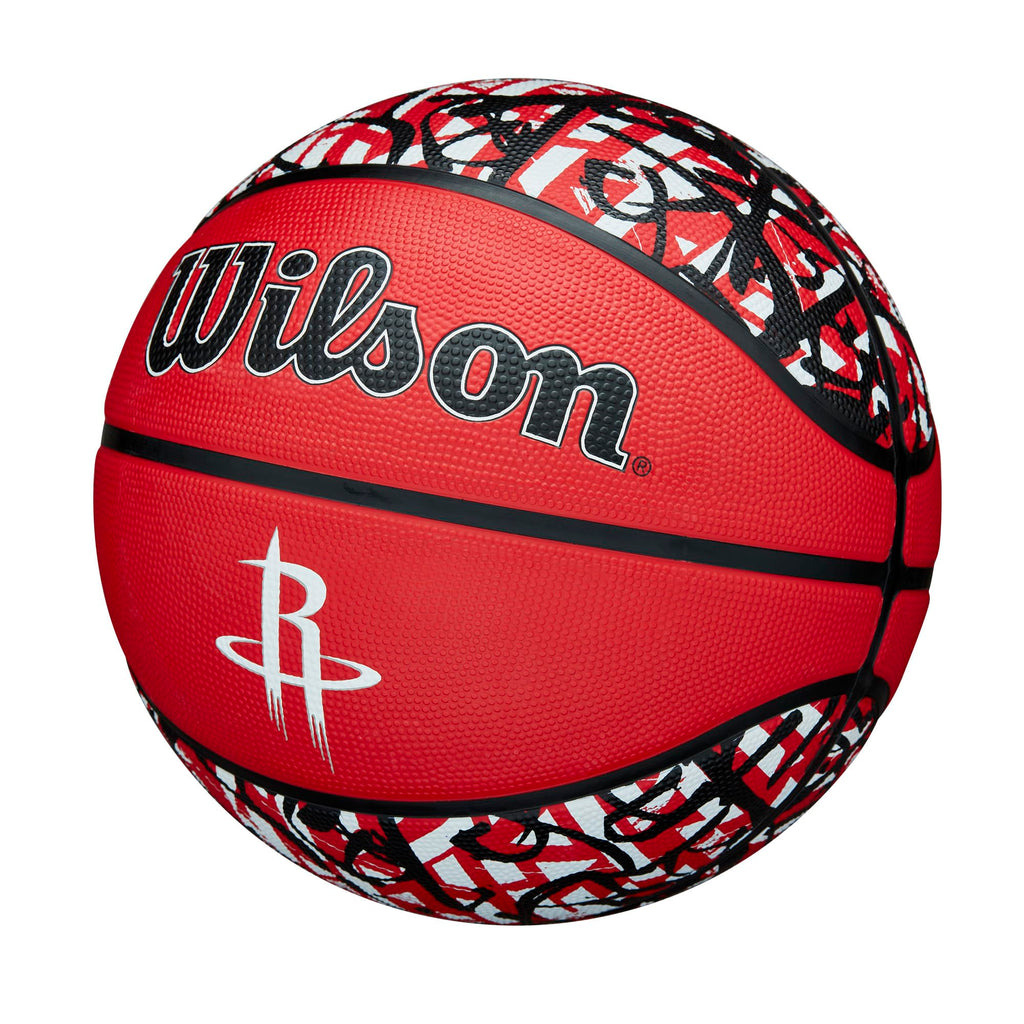 Wilson Nba Team Graffiti Basketball - Houston Rockets, Size 7-29.5''