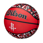 Wilson Nba Team Graffiti Basketball - Houston Rockets, Size 7-29.5''