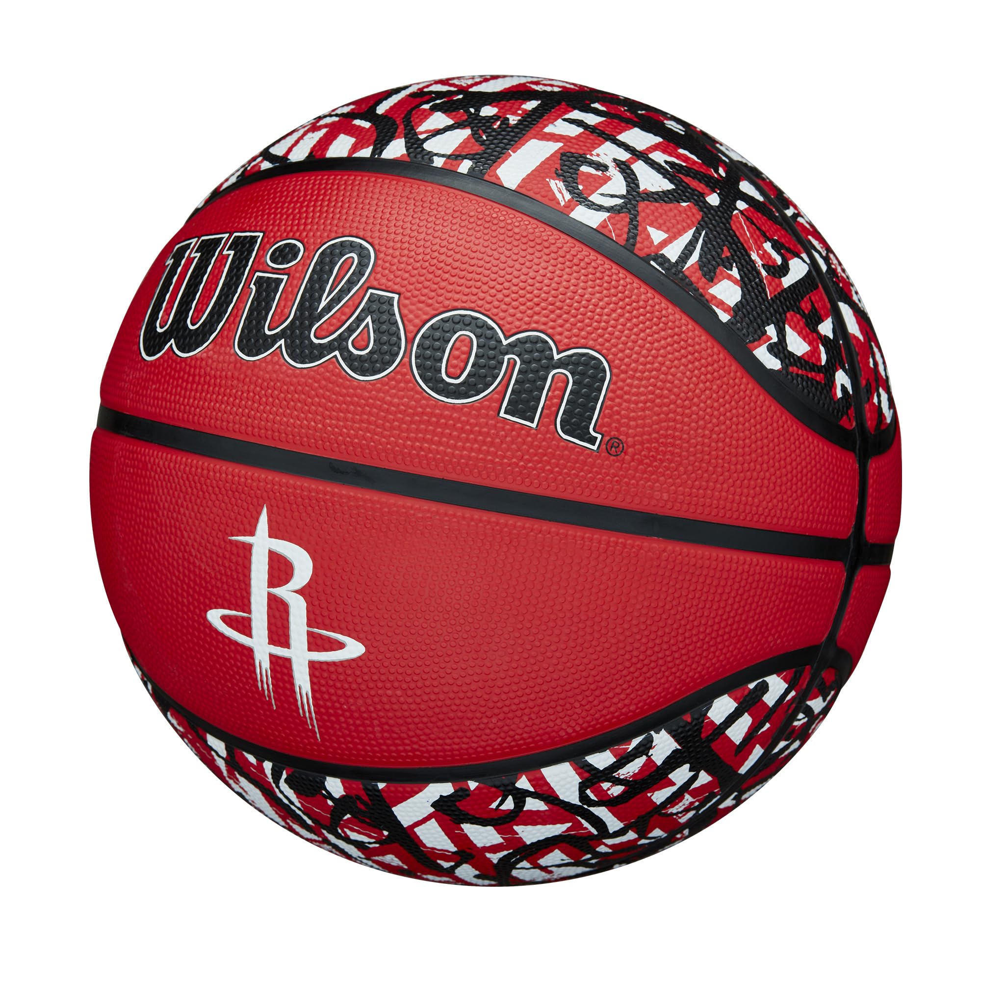 Wilson Nba Team Graffiti Basketball - Houston Rockets, Size 7-29.5''