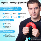 Serenilite 2-Pack Flexible Resistance Bar For Physical Therapy & Tennis Elbow Relief, Hand Therapy Equipment & Wrist Exerciser S