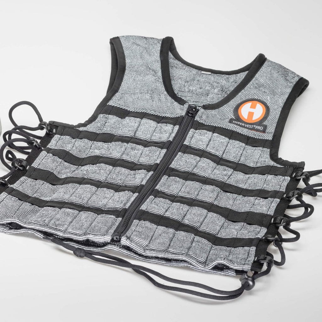 Hyperwear Hyper Vest Pro Unisex 10-Pound Adjustable Weighted Vest For Fitness Workouts, X-Large, Grey