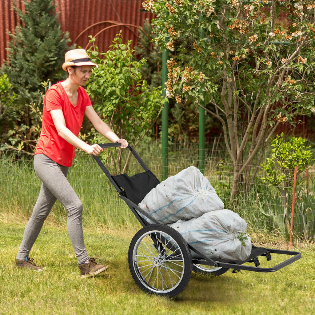 Goplus Folding Deer Cart With Polyester Liner, 550 Lbs Heavy-Duty Hunting Game Hauler With 20 Rubber Wheels, Ergonomic Handle, U
