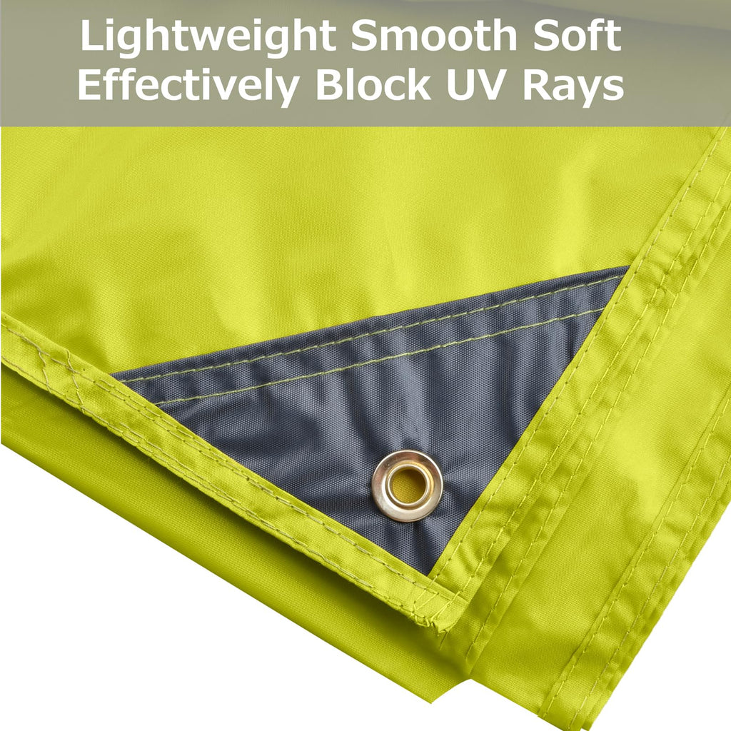 Azarxis Tent Tarp Waterproof Camping Tarpaulin Groundsheet Footprint For Hiking Backpacking (L, Green)