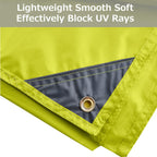 Azarxis Tent Tarp Waterproof Camping Tarpaulin Groundsheet Footprint For Hiking Backpacking (L, Green)