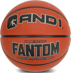 AND1 Fantom Rubber Basketball: Official Regulation Size 7 (29.5 inches) - Deep Channel Construction Streetball, Made for Indoor 
