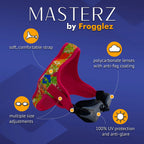 Frogglez Masterz Swim Goggles For Adults & Teens, Anti Fog Mirrored Goggles