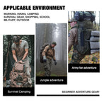 Mardingtop 60L Molle Hiking Internal Frame Backpacks With Rain Cover For Camping,Backpacking,Travelling(Khaki)