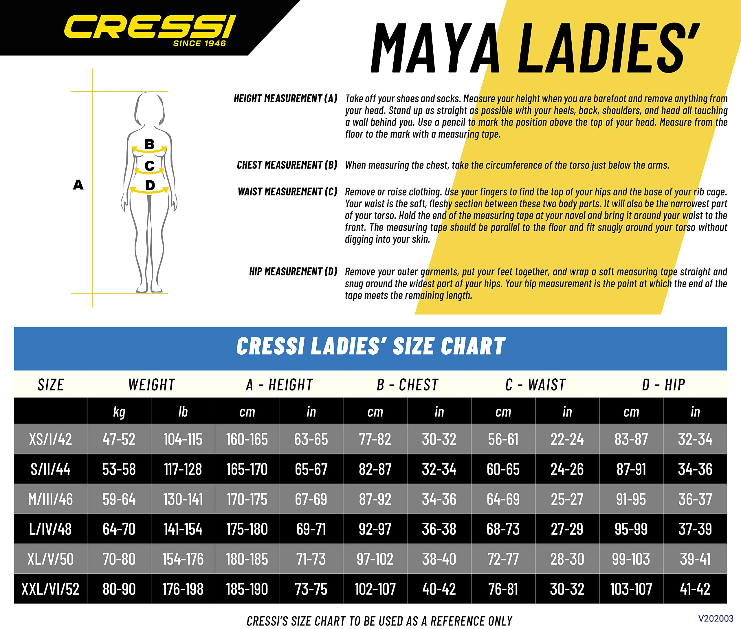 Cressi Maya, Black/Aquamarine, Xl
