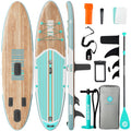 Niphean Inflatable Stand Up Paddle Board with Stabiltrac Fin Design and SUP Accessories, Anti-Slip EVA Deck, 106 Inflatable Padd