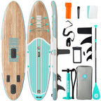 Niphean Inflatable Stand Up Paddle Board with Stabiltrac Fin Design and SUP Accessories, Anti-Slip EVA Deck, 106 Inflatable Padd