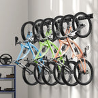 Vevor Bike Storage Rack, 6 Bike Racks And 3 Helmets Hooks, Wall Mount Bike Storage Hanger, Home & Garage Organizer, Customizable