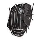 Wilson 2022 A700 12.5'' Fastpitch Outfield Glove - Left Hand Throw, Black/White