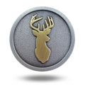 Full Metal Markers Trophy Buck Deer Unique Magnetic Metal Golf Ball Marker Accessory With Hat Clip For Men And Women (1 Ball Mar