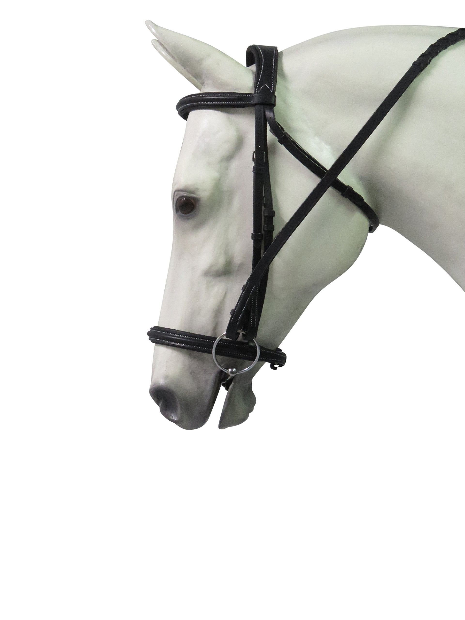 Henri de Rivel Pro Mono Crown Padded Bridle - Black - Cob