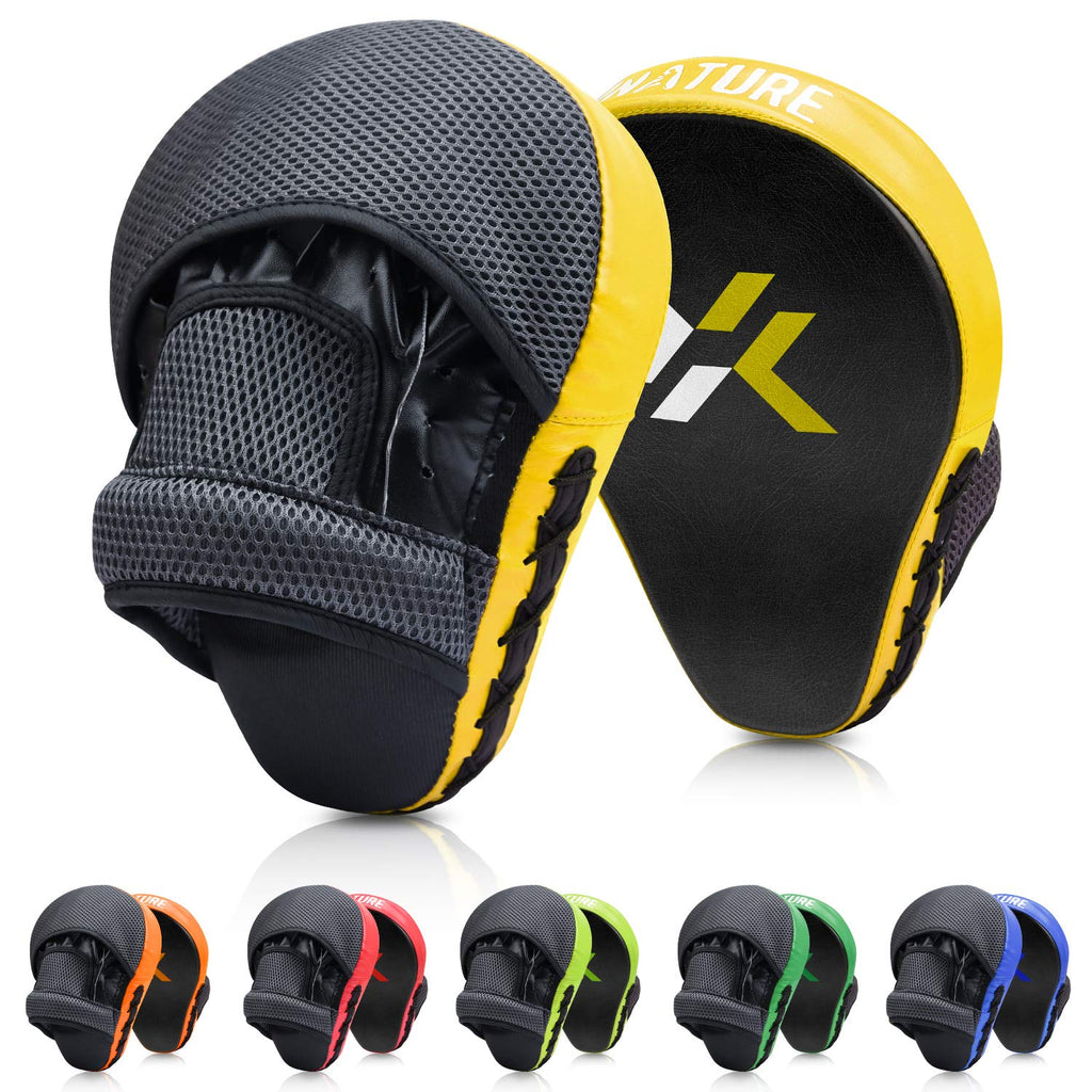 Xnature Essential Curved Boxing Mma Punching Mitts Boxing Pads W/Gift Box Hook & Jab Pads Mma Target Focus Punching Mitts Thai S