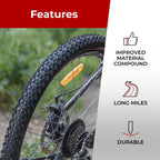 Fincci Oncamp 275 X 210 Bike Tire Foldable 54-584 For Mountain Road Mtb Mud Dirt Offroad Bicycle