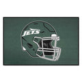 FANMATS 5815 New York Jets Starter Mat Accent Rug - 19in. x 30in. | Sports Fan Home Decor Rug and Tailgating Mat - Jets Helmet L