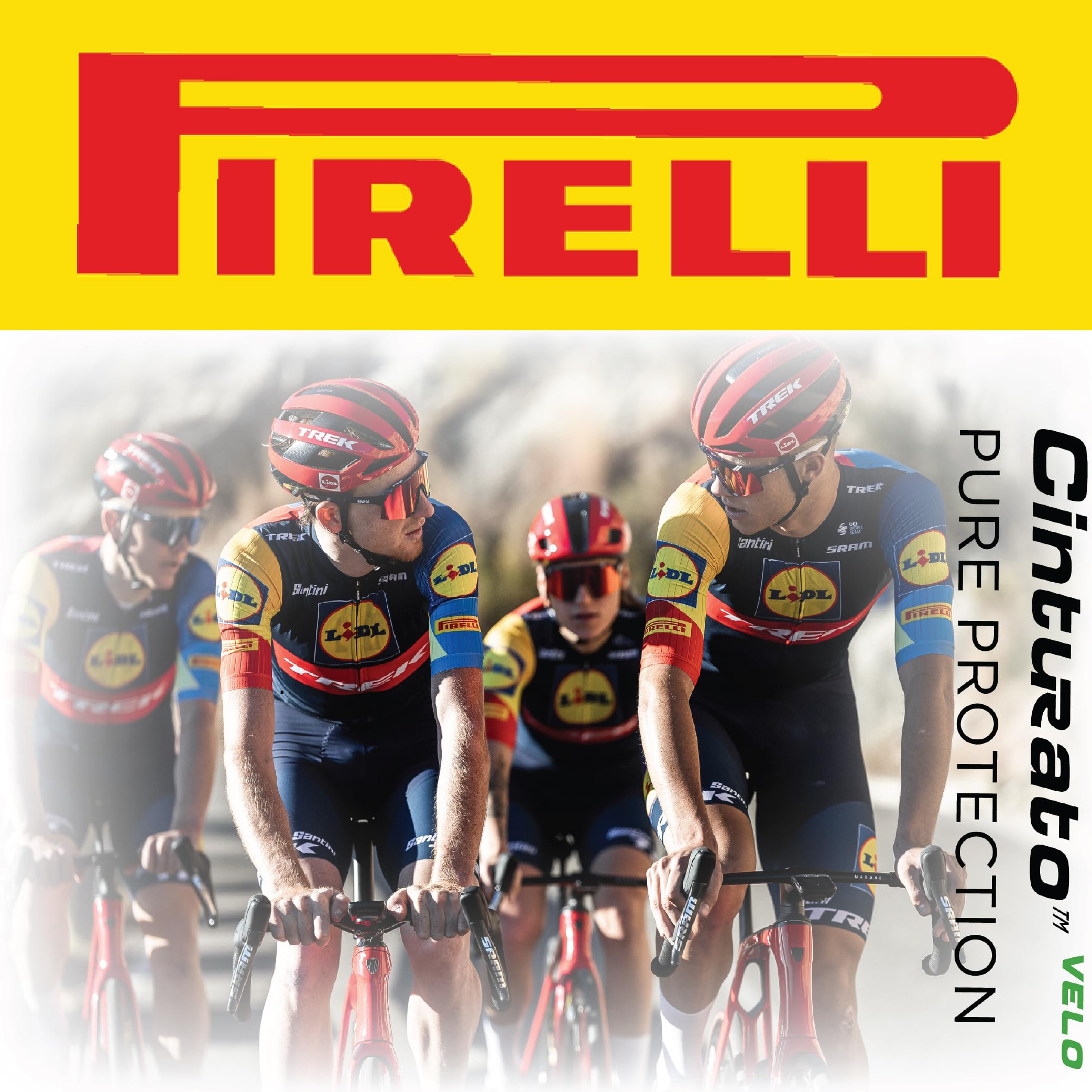 Pirelli Cinturato Velo Road Bike Tire, Long Rides, Tubeless Ready Clincher Tlr, Grip & Durability, Innovative Kevlar Protect, (1