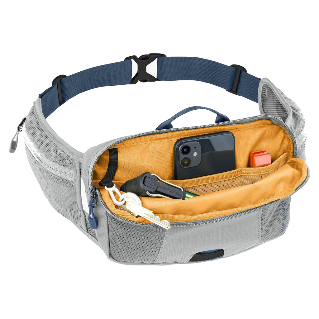 Evoc Hip Pouch 1 Waist Bag Bum Bag For Bike Tours And Trails, 1 L Capacity, Air Pad System For Optimal, 2 Waist Belt Pockets, 2
