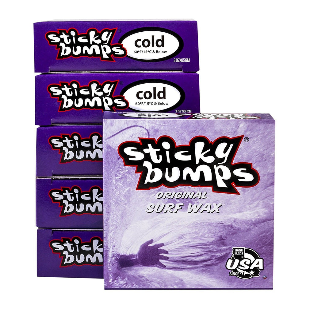 Sticky Bumps Surfboard Wax 6 Pack Cold