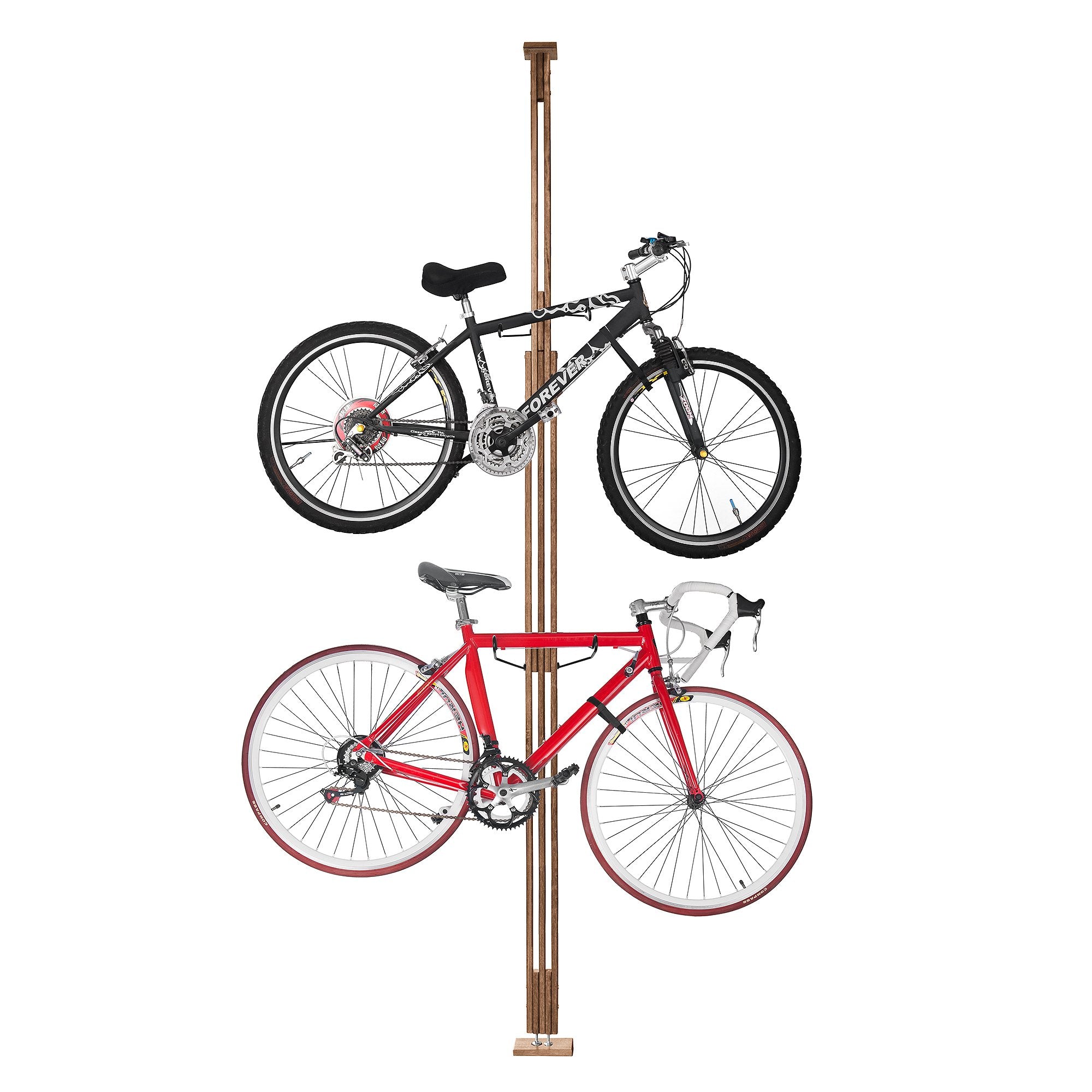 Rad Cycle Woody Bike Stand Bicycle Rack Storage Or Display Holds Two Bicycles And Is Constructed Of Stylish Hard Wood