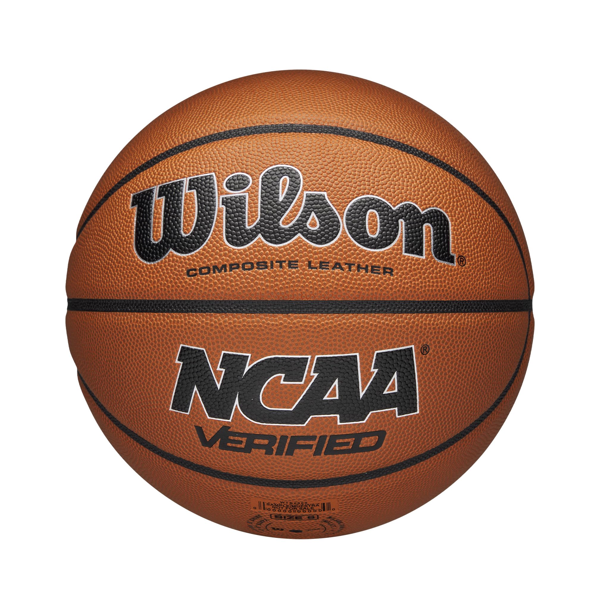 WILSON NCAA Verified Indoor/Outdoor Basketball - Brown/Black, Size 7-29.5
