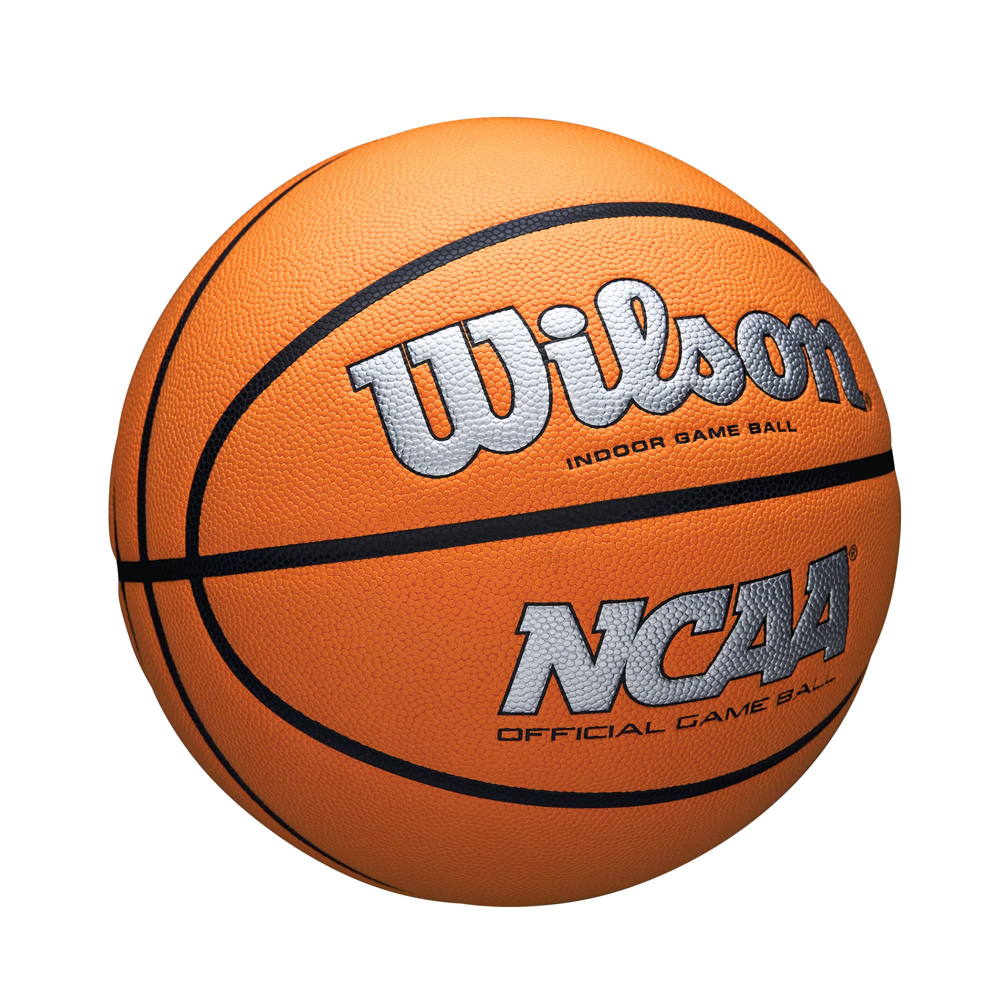 Wilson Ncaa Evo Nxt Official Indoor Game Basketball - Silver/Orange, Size 6-28.5''