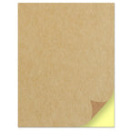 30 Sheets, Kraft Sticker Paper Labels, Laserinkjet Printing - Letter Size (85 X 11)