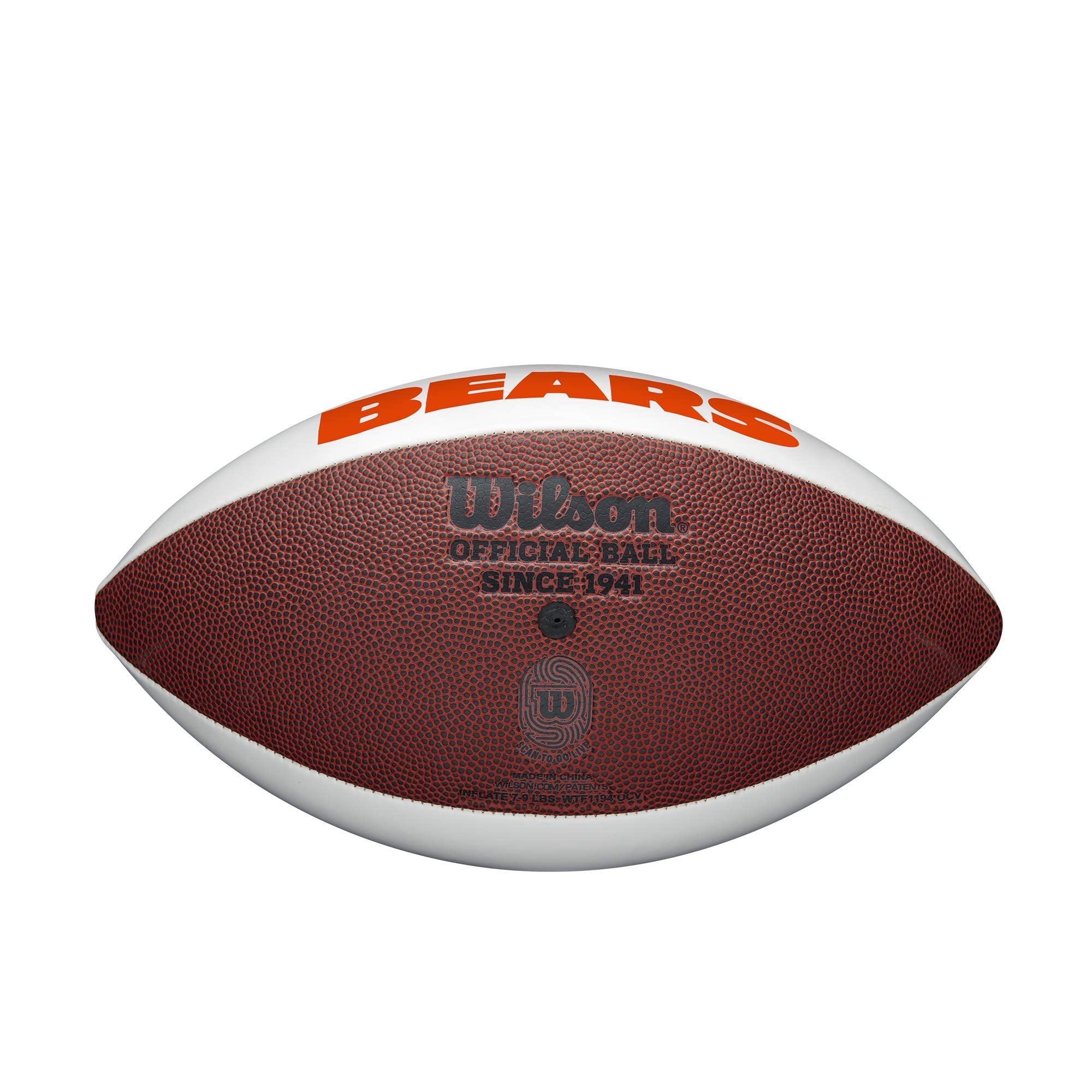 Wilson Nfl Live Signature Autograph Football - Official Size, Chicago Bears