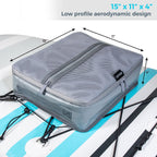 Sup-Now Stand Up Paddle Board Cooler Water Resistant Paddleboard Accessory Deck Bag W/Mesh Top (Gray)