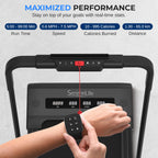 Serenelife Foldable 2 In1 Treadmill & Walking Pad With Remote Control, Speed 7.6 Mph Compact Under Bed, 2.5 Hp, App Support, Eas