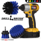 Drill Brush Boat Accessories - Kayak Cleaning Kit - Boat Drill Brush Set - Marine Scrub Brush Attachment For Drill - Rotary Clea