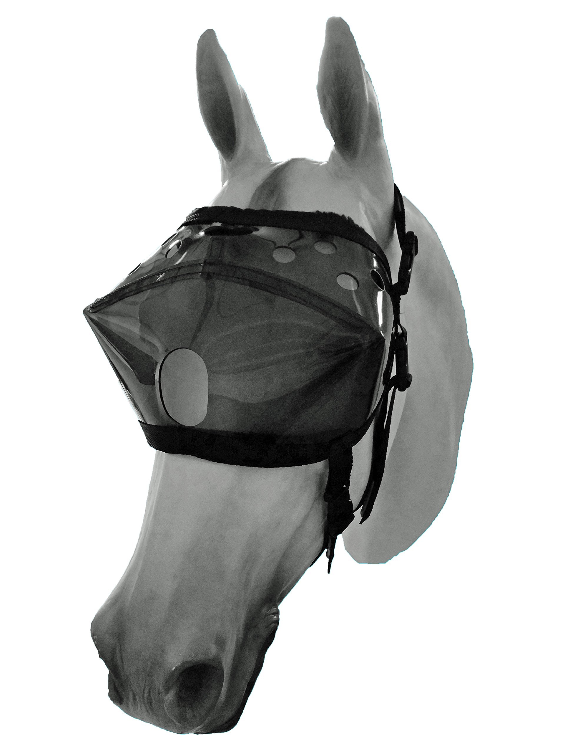 Recovery Vizor, (Size Pony - Dark UV Tint) Medical and Preventative Horse Eye (Goggle) Protection Mask for Uveitis, Injury, Scra
