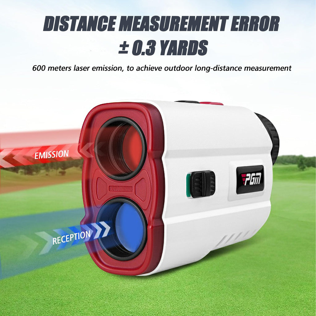 Pgm Golf Rangefinder With Slope, 600 Yards Golf Range Finder, 7X Magnification Laser Range Finder Golf With Distance Finder, Fla