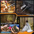 Gifts For Men Him Dad, Survival Kits And Equipment 21 Pcs, Christmas Stocking Stuffers, Anniversary Birthday Gifts For Husband B