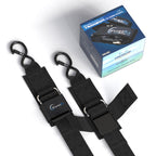 Wavesrx Boat & Pontoon Trailer Transom Straps (2Pk)  48'' Marine Tie Downs Adjustable Safety Straps  Outperforms Ratcheting & Re