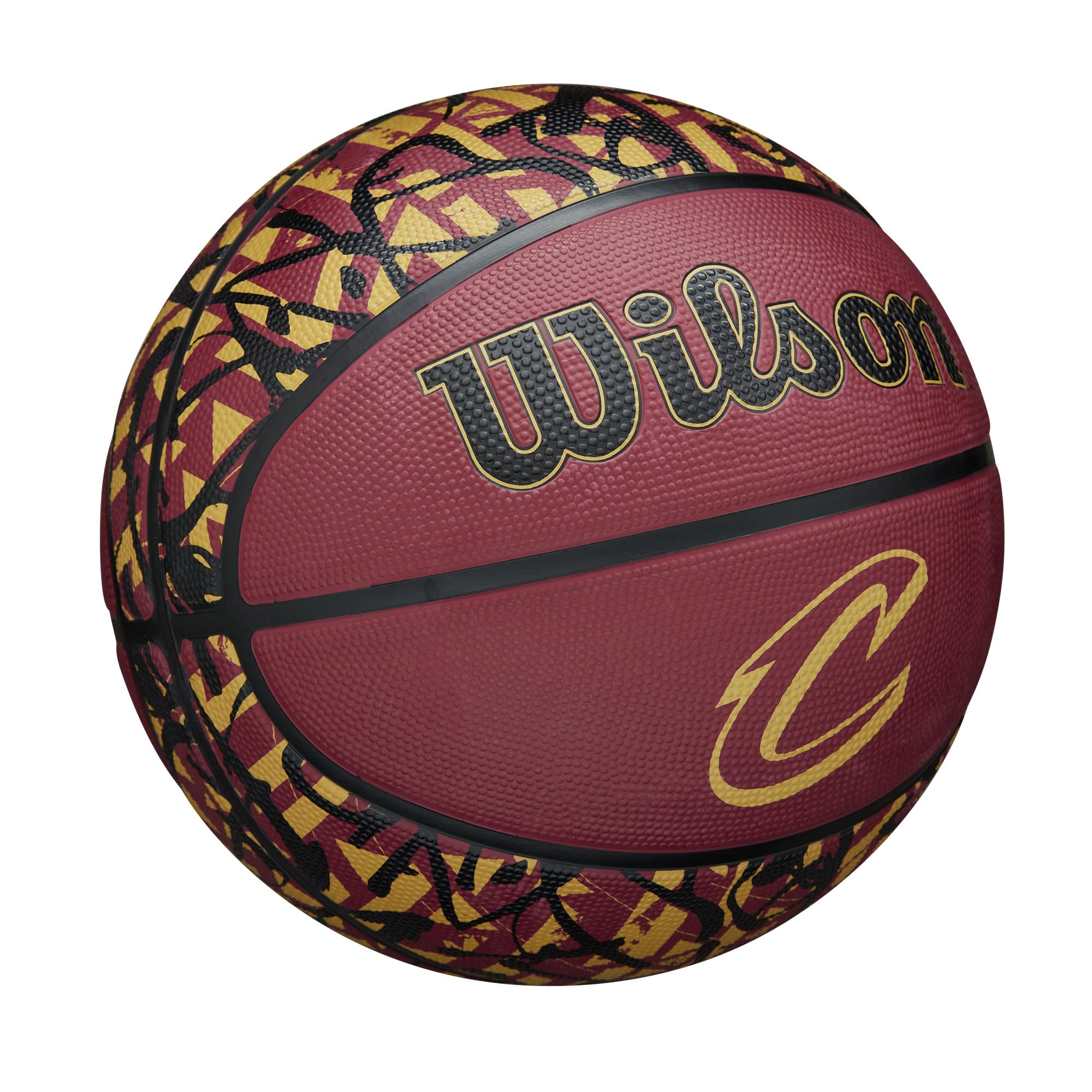 Wilson Nba Team Graffiti Basketball - Cleveland Cavaliers, Size 7-29.5''