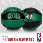 Franklin Sports Nba Boston Celtics Toy Basketballs - 2 Pack Of Kids Soft Mini Basketballs For Over The Door + Indoor Hoops - Nba
