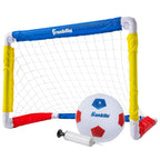 Franklin Sports Kids Mini Soccer Goal Sets - Backyard + Indoor Mini Net And Ball Set With Pump - Portable Folding Youth Soccer G