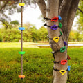 12 Ninja Tree Climbing Holds and 6.56FT Climbing Rope for Kids, Tree Climber Climbing Kit for Outdoor Ninja Warrior Obstacle Cou