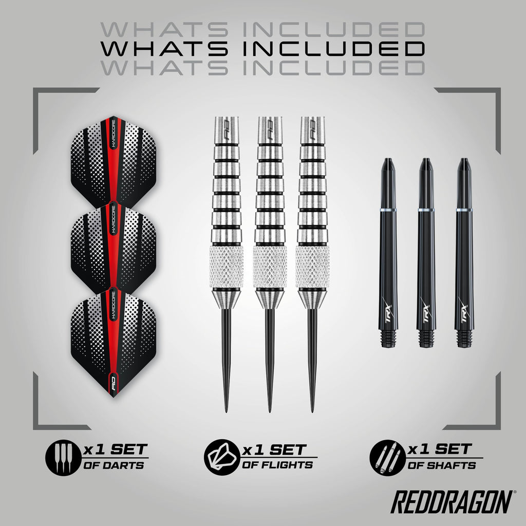 Red Dragon Sidewinder: 30G Flightmaster - 80% Tungsten Steel Darts With Flights And Stems