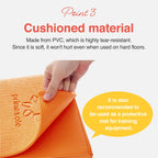 Primasole Folding Yoga Travel Pilates Mat Foldable Easy To Carry To Class Beach Park Travel Picnics 4Mm Thick Earth Brown Gray C