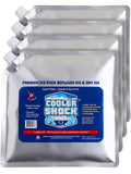 Cooler Shock Ice Packs for Cooler - Long Lasting Reusable Freezer Packs for Coolers - Cooler Ice Packs for Camping Gear, Fishing